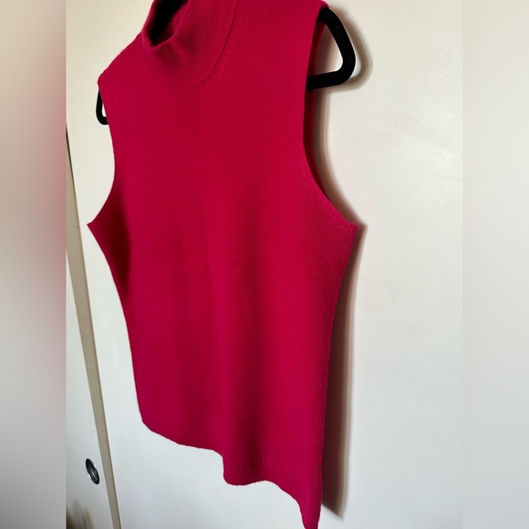 Dana Buchman 100% Cashmere Sleeveless Mock-neck Sweater - Picture 6 of 9